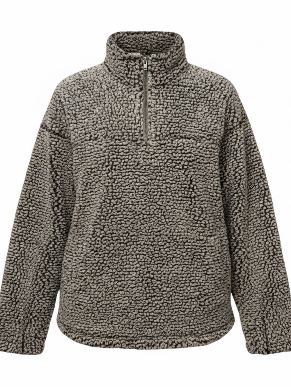 Altar'd State Sherpa Fleece 1/4 Zip outdoor Pullover y2k hiking Sweatshirt med